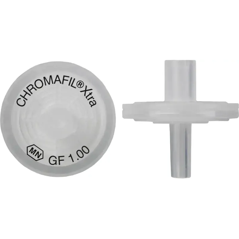 CHROMAFIL Xtra GF-100/13 Syringe Filters, Glass Fibre, 1 µm, 13 mm, Pack of 100, Luer Lock Inlet / Luer Outlet