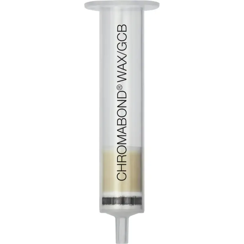 CHROMABOND WAX/GCB Columns Weak Mixed-Mode Anion Exchanger Graphitized Carbon Black 6 mL WAX 30 µm GCB 120/400 Mesh, 500 mg/ 50 mg Pack of 30