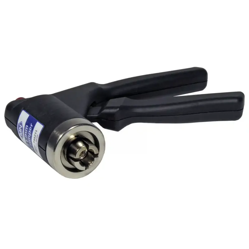Manual crimper (ergonomic) for 11 mm Aluminium Caps crimping pressure adjustable by knob on the crimping head pack of 1