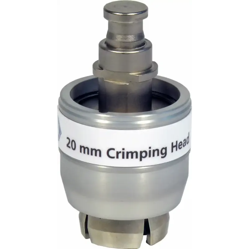 Crimping head for 20 mm Crimp Caps (for electronic high power crimping tool 735700) pack of 1