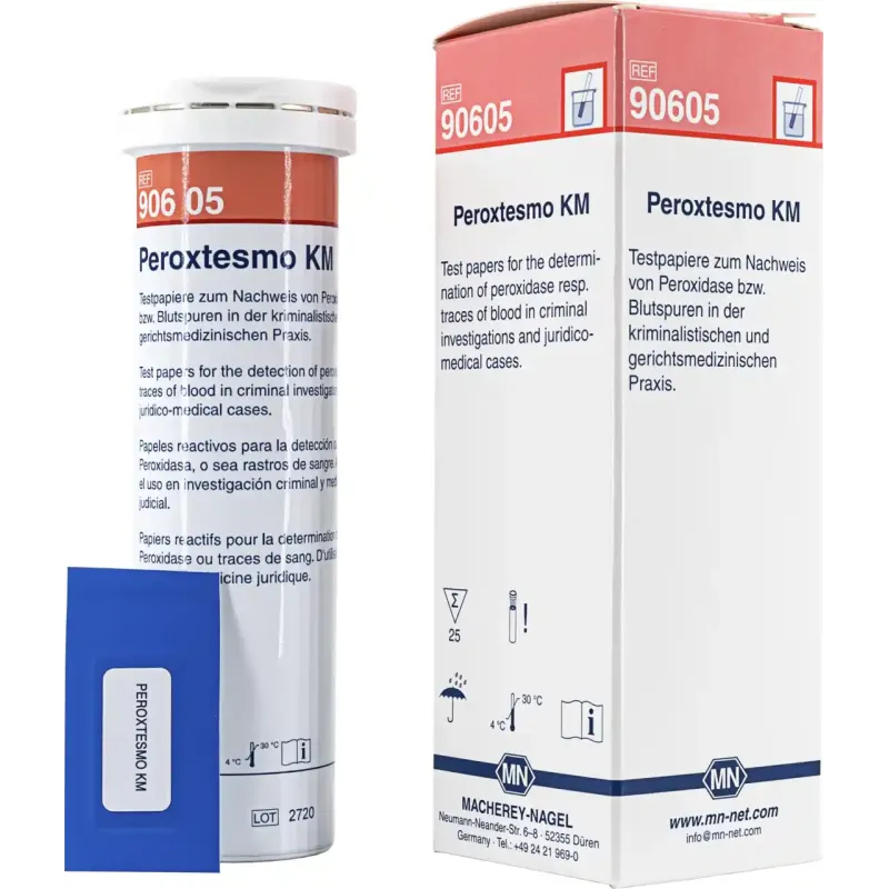 Peroxtesmo KM sheets 15 x 30 mm sufficient for 25 determinations