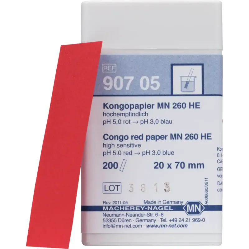 Congo paper MN 260 HE box of 200 strips 20 x 70 mm minimum order quantity: 5 pcs.