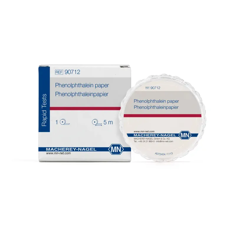 Phenolphthalein paper reel of 5 m length, width: 7 mm