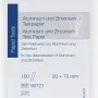 Aluminium and Zirconium test paper test strips 20 x 70 mm sufficient for 100 determinations