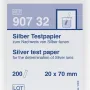 Silver test paper test strips 20 x 70 mm sufficient for 200 determinations