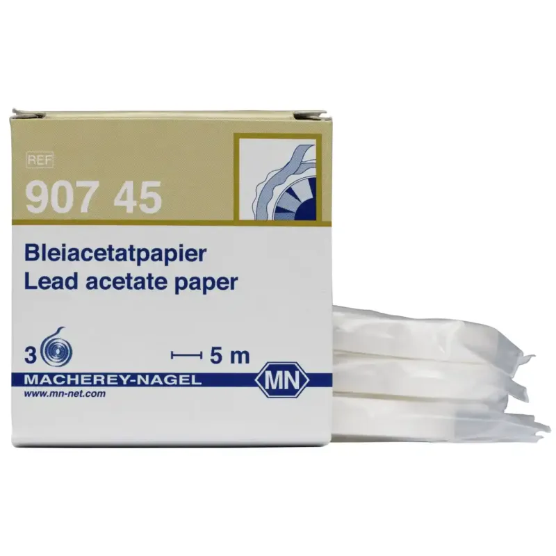 Lead acetate paper refill pack with 3 reels