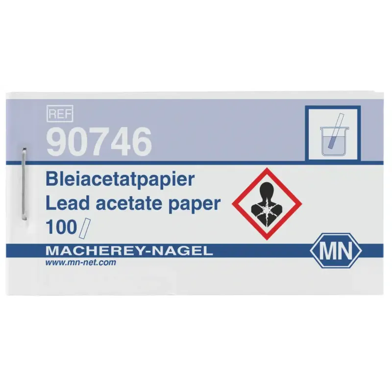 Lead acetate paper booklet 10 x 75 mm sufficient for 100 determinations minimum order quantity: 5 pieces