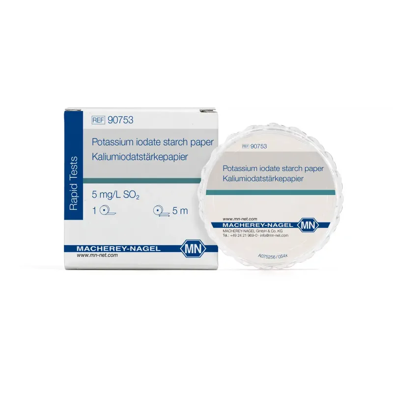 Potassium iodate starch paper test paper reel of 5 m length, 7 mm wide minimum order quantity: 5 pieces