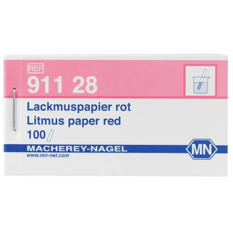 Litmus paper red booklet of 100 strips 10 x 75 mm minimum order quantity: 5 pcs.