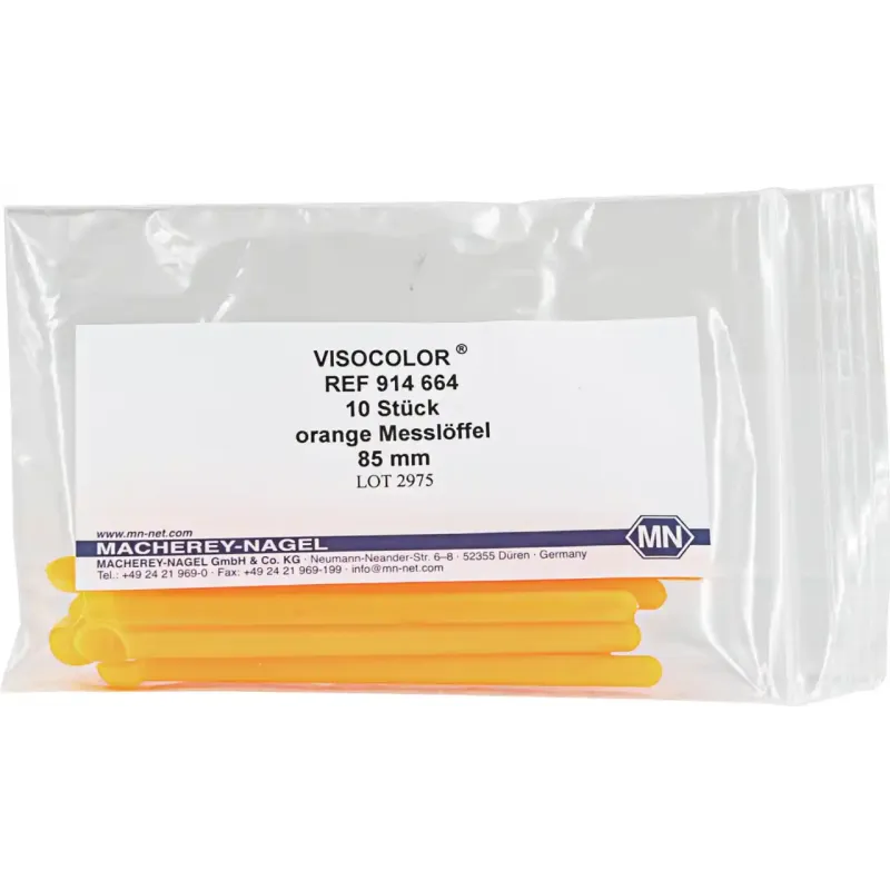 VISOCOLOR measuring spoon, orange, 85 mm pack of 10