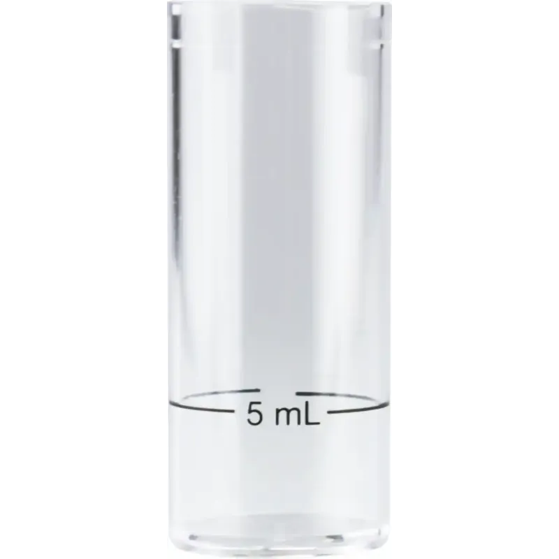 VISOCOLOR Titration test tube with 5 mL marking