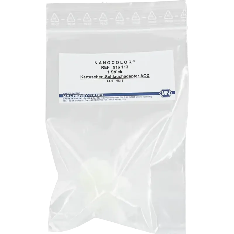 NANOCOLOR cartridge tube adapter for AOX pump-set