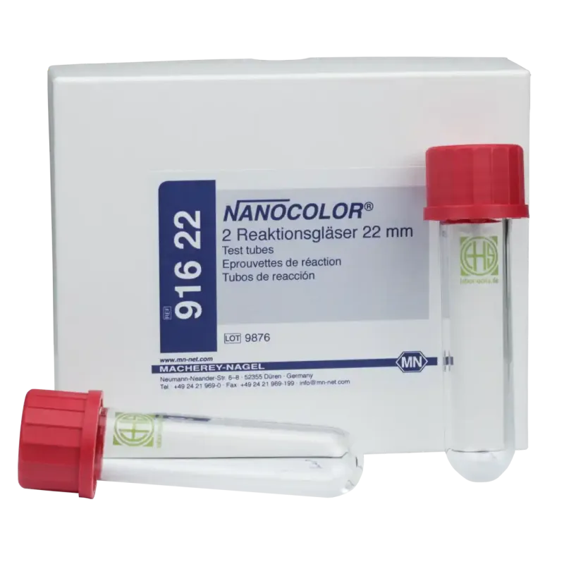 NANOCOLOR Test tubes 22 mm OD pack of 2