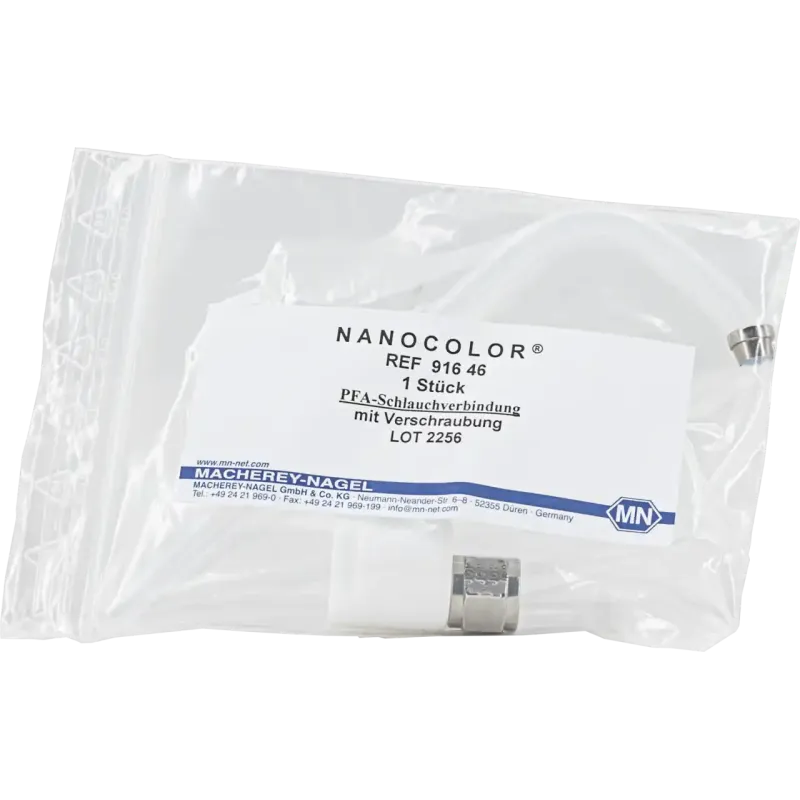 NANOCOLOR PFA tubing with fitting