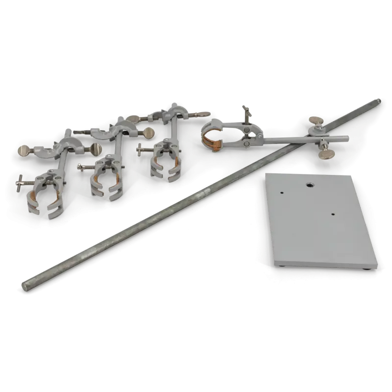 NANOCOLOR stand with clamps and bosses for 4 separation funnels, height 70 cm