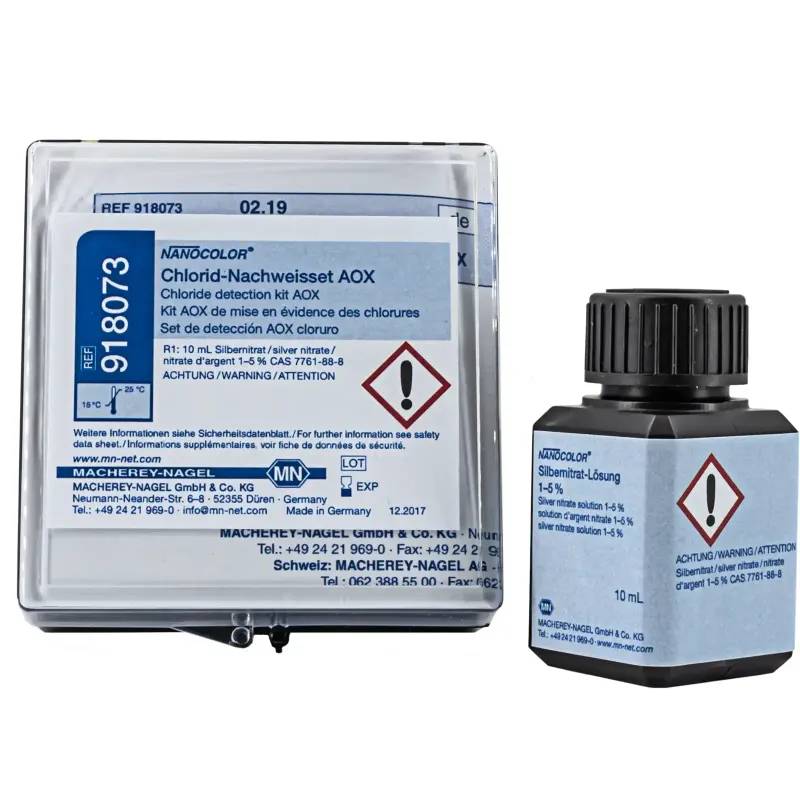 NANOCOLOR Chloride detection kit for AOX determinations with high chloride contents pack of 10 mL