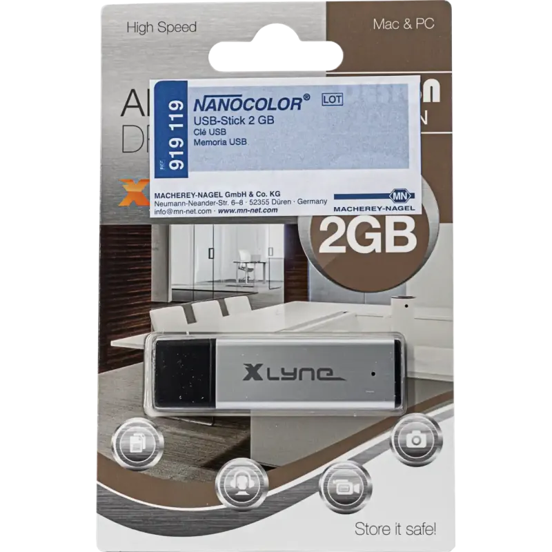 NANOCOLOR USB-Stick, 2 GB for NANOCOLOR UV/VIS, VIS, VARIO 4, VARIO C2, VARIO C2 M, VARIO HC