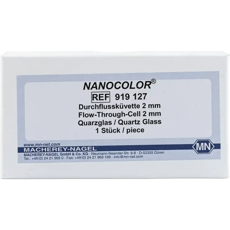 NANOCOLOR flow cell, quartz glass optical path: 2 mm