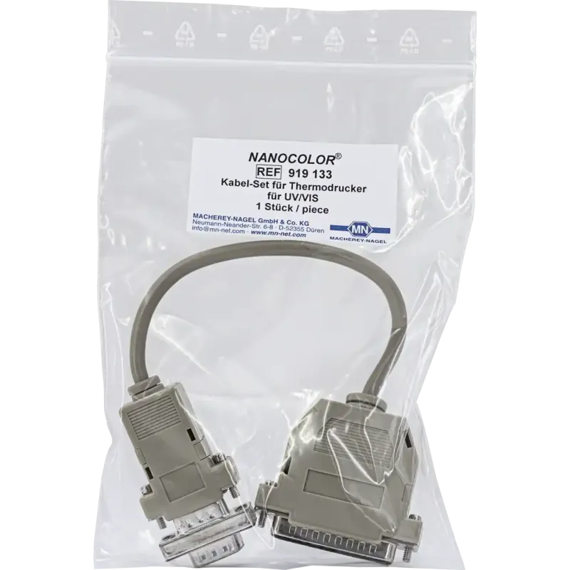 NANOCOLOR cable set for thermo printer and spectrophotometer NANOCOLOR UV/VIS and NANOCOLOR VIS