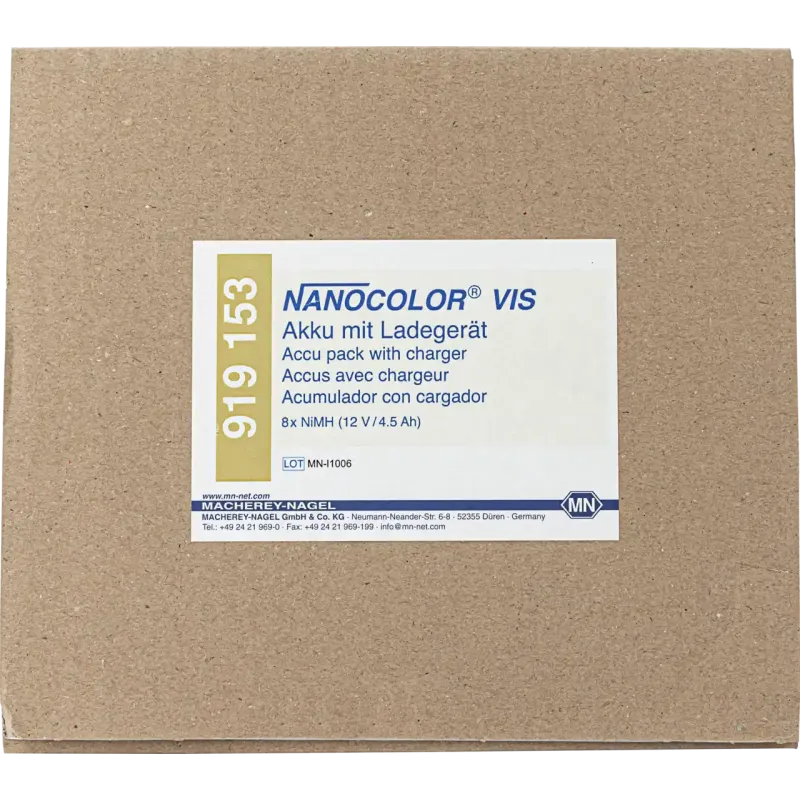 NANOCOLOR External battery back with charger for NANOCOLOR Spectrophotometer VIS NiMH, 4500 mAh, in Al housing