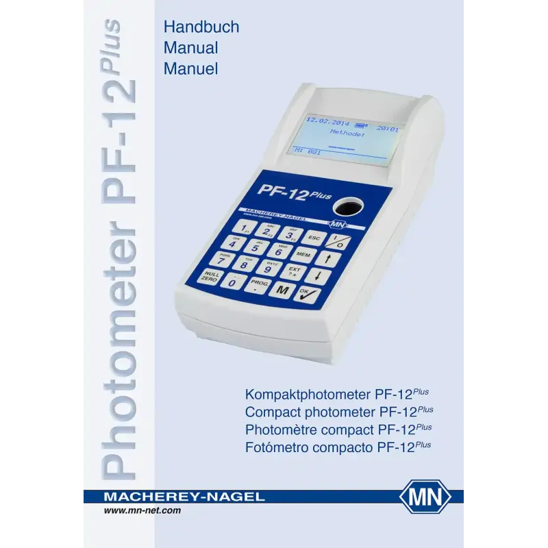 Photometer PF-12 Plus Manual