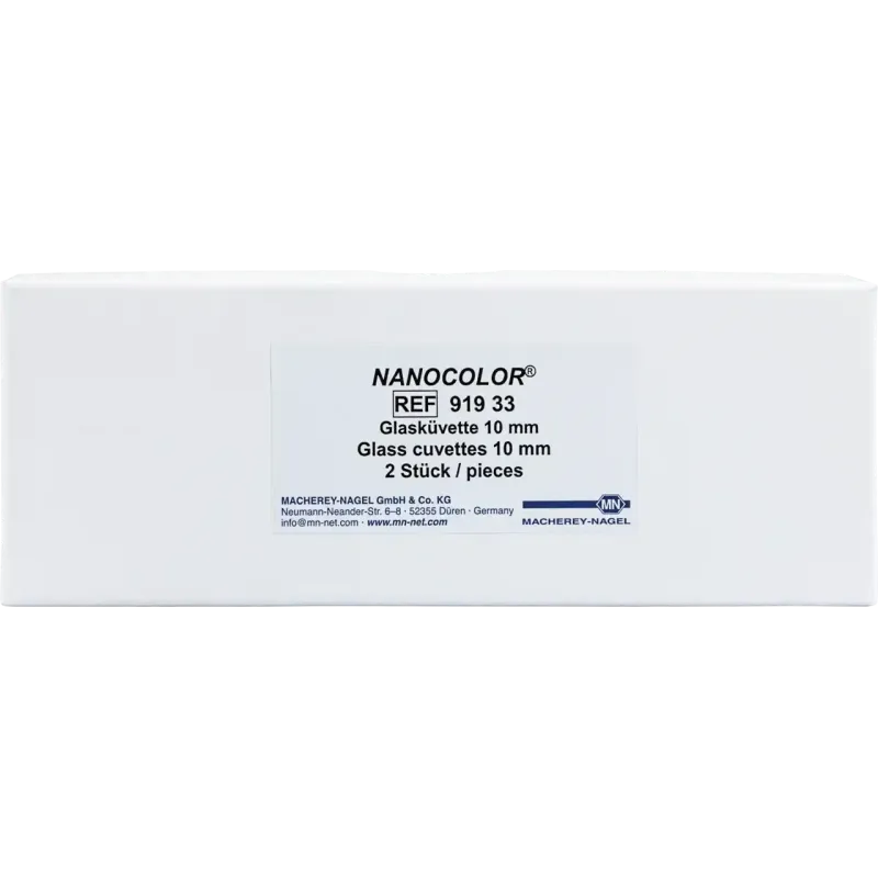 NANOCOLOR Glass cells optical path: 10 mm, pack of 2