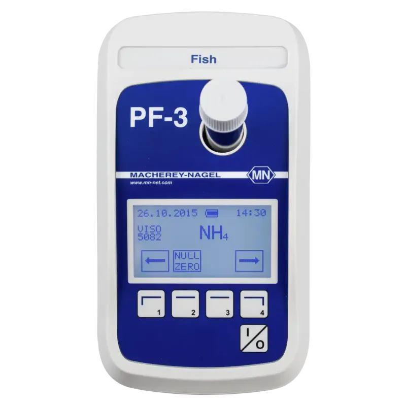 Photometer PF-3 Fish for evaluation of VISOCOLOR ECO tests and NANOCOLOR tube tests incl. manual, batteries and certificate in a box
