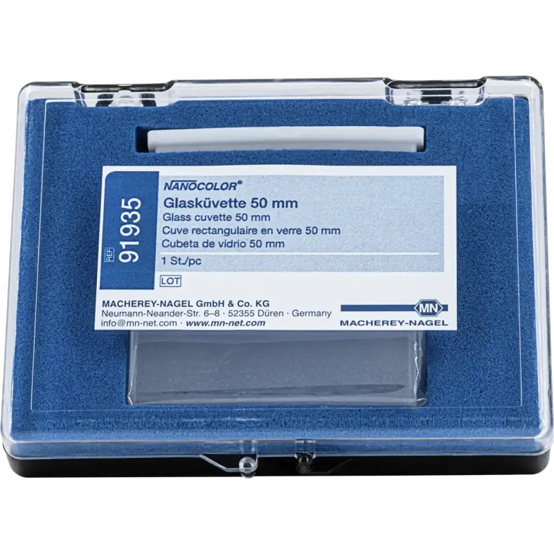 NANOCOLOR Glass cell optical path: 50 mm