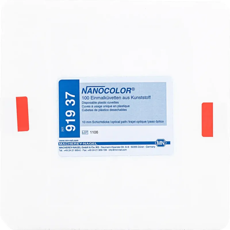 NANOCOLOR Disposable plastic cells optical path: 10 mm, pack of 100