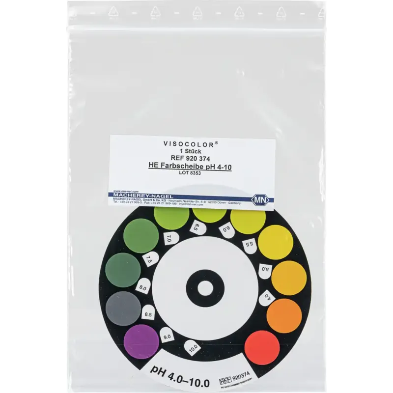 VISOCOLOR HE Colour comparison disk pH 4-10 suitable for cat. no. 920074