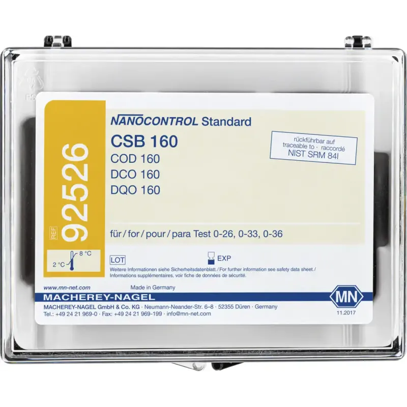 NANOCONTROL Standard COD 160 30 mL standard solution in glass bottle sufficient for 15 determinations