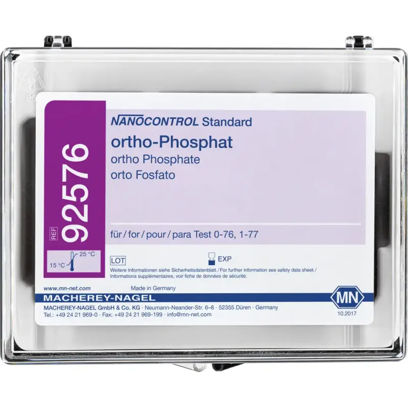 NANOCONTROL Standard ortho-Phosphate 2x30 mL standard solution/ 30 mL standard addition 100+ sufficient for 15 determinations