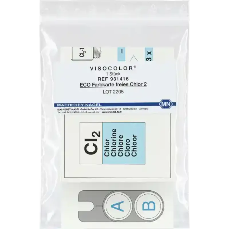 VISOCOLOR ECO Colour comparison disk free chlorine 2 for REF: 931016 and 931090