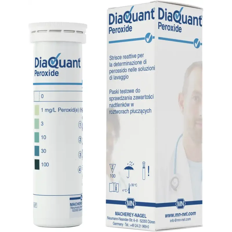 DiaQuant Peroxide box of 100 test sticks 6 x 95 mm