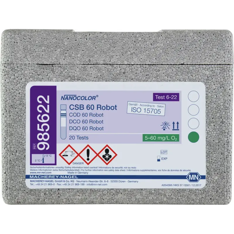NANOCOLOR COD 60 for examination on Skalar robots Tube test with Barcode pack of 20 tests