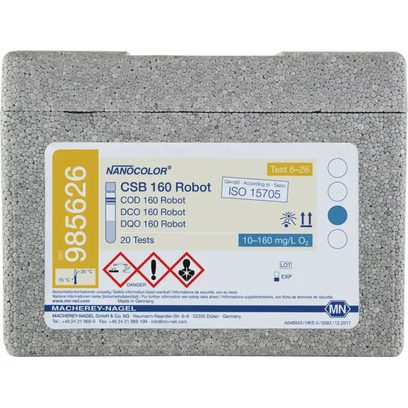 NANOCOLOR COD 160 for examination on Skalar robots Tube test with Barcode pack of 20 tests