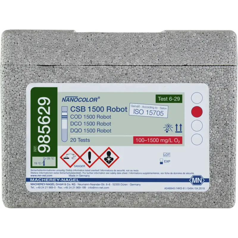 NANOCOLOR COD 1500 for examination on Skalar robots Tube test with Barcode pack of 20 tests