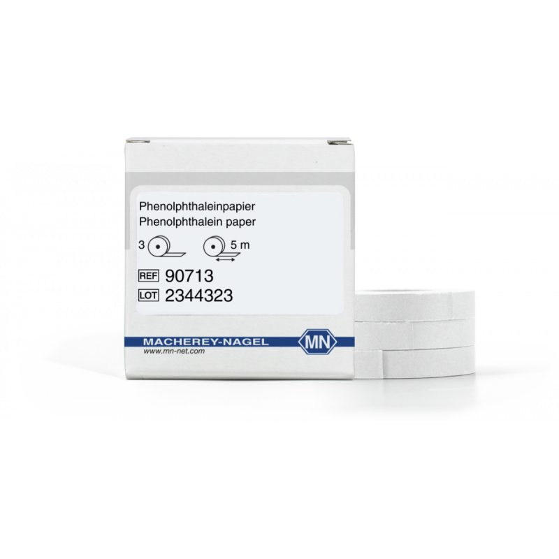 Phenolphthalein paper refill pack with 3 reels