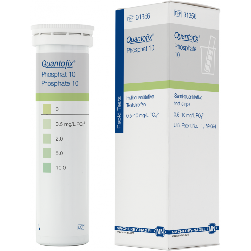 QUANTOFIX Phosphate test strips 6 x 95 mm measuring range: 0-0.5-2-5-10 mg/L Phosphate sufficient for 50 determinations