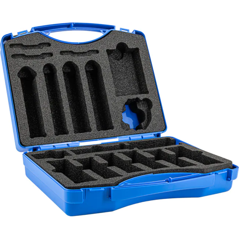 Test paper analysis case Empty case with foam inlay for individual equipment with pH indicator paper, test strips for semi-quantitative determinations, test papers for qualitative determinations