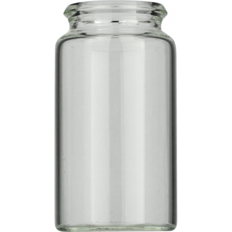 15 mL Snap Cap Vial N 22 outer diameter: 26 mm, outer height: 48 mm clear, flat bottom, 3rd hydrolytic class glass pack of 100