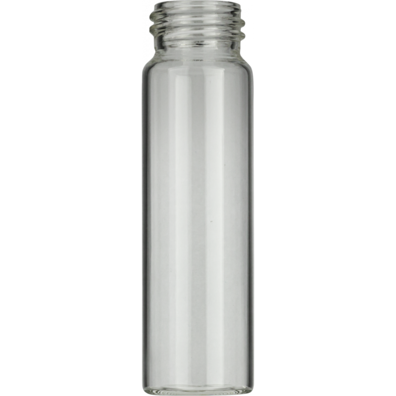 40 mL Screw Neck Vial N 24 outer diameter: 27.5 mm, outer height: 95 mm clear, flat bottom pack of 100