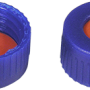 N 9 PP screw cap (bonded), blue, center hole Red Rubber/TEF colorless Hardness: 65°shore A Thickness: 1.0 mm pack of 100