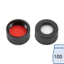 N 9 PP screw cap, black, center hole Silicone white/PTFE red Hardness: 45° shore A Thickness: 1.0 mm pack of 100