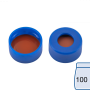 N 11 PE snap ring cap, blue, center hole Red Rubber/FEP colorless Hardness: 45° shore A Thickness: 1.0 mm pack of 100