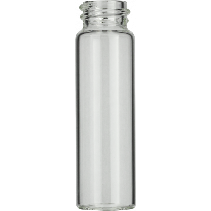 16 mL Screw Neck Vial N 18 outer diameter: 20.6 mm, outer height: 71 mm clear, flat bottom pack of 100