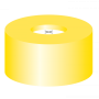 N 11 PE snap ring cap, yellow, center hole Silicone white/PTFE blue, cross-slit Hardness: 55° shore A Thickness: 1.0 mm pack of 100