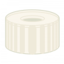 N 9 PP screw cap, tranparent, center hole pack of 100