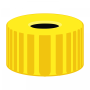 N 9 PP screw cap, yellow, center hole pack of 100