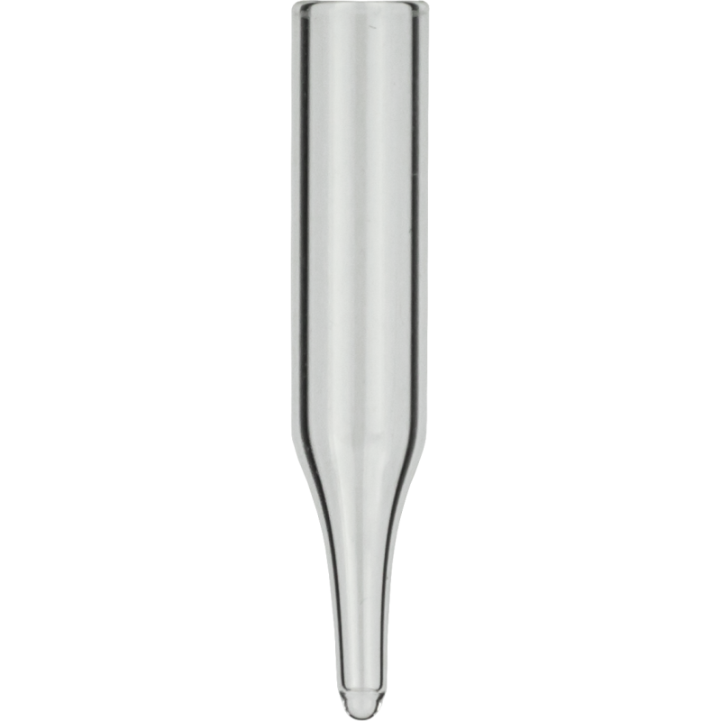 0.25 mL Insert for wide opening outer diameter: 6 mm, outer height: 31 mm clear, conical, 12 mm tip pack of 100